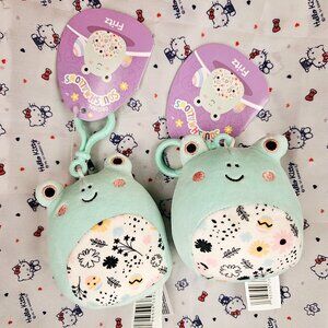 Original Squishmallows Fritz Mini Plush Keychain Bag Clips